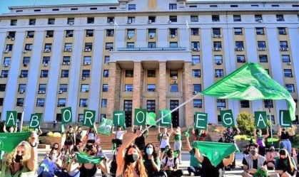 Protesto por legalização do aborto na Argentina