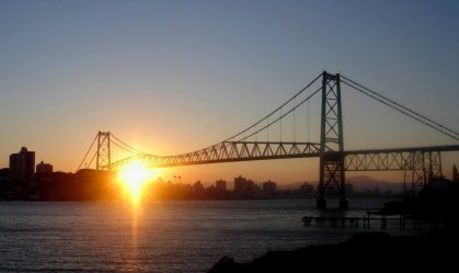 Ponte Hercílio Luz, em Florianópolis