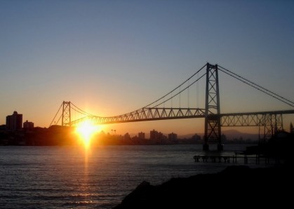 Ponte Hercílio Luz, em Florianópolis