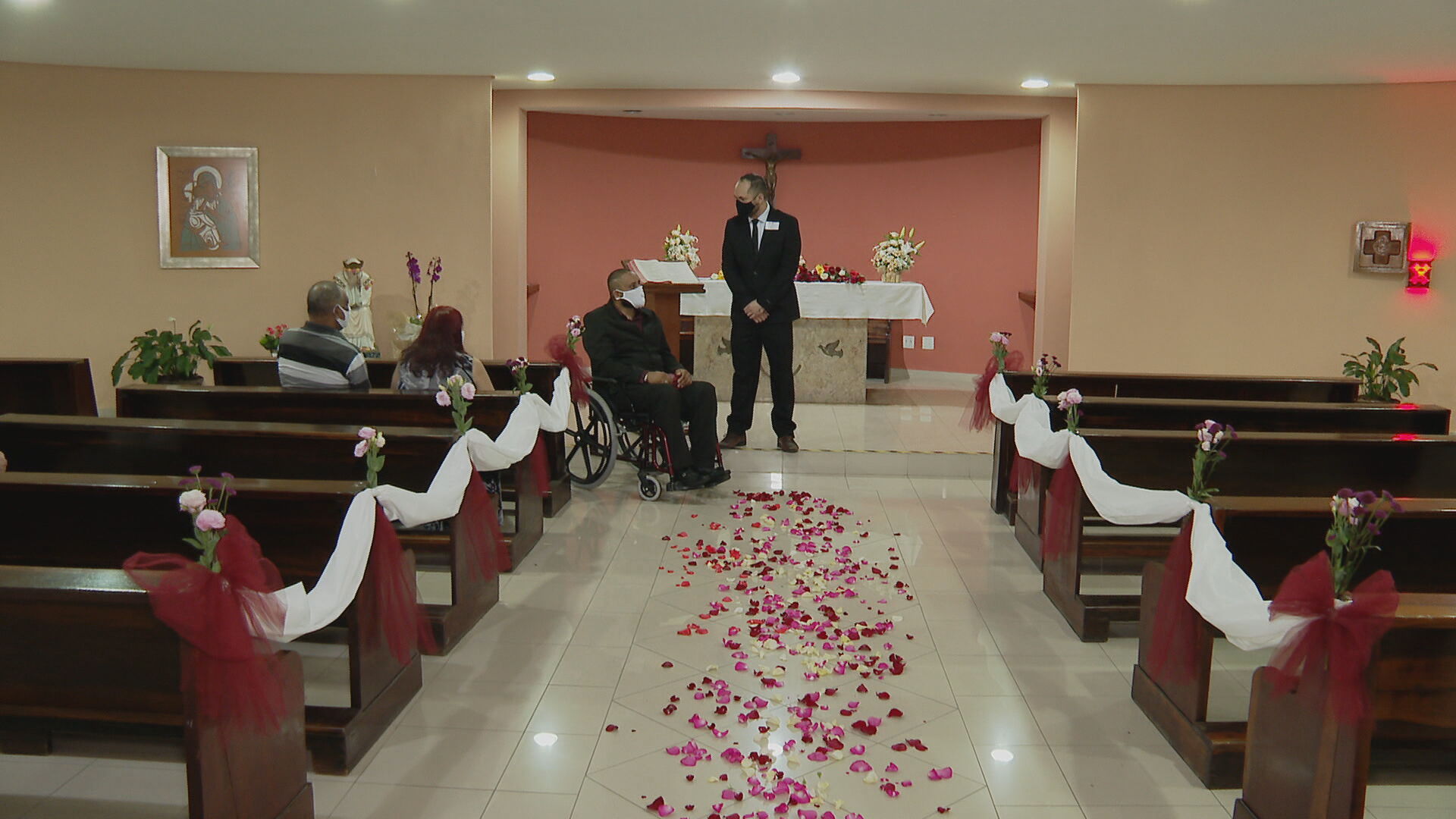 Cerimônia de casamento durante a pandemia de Covid-19