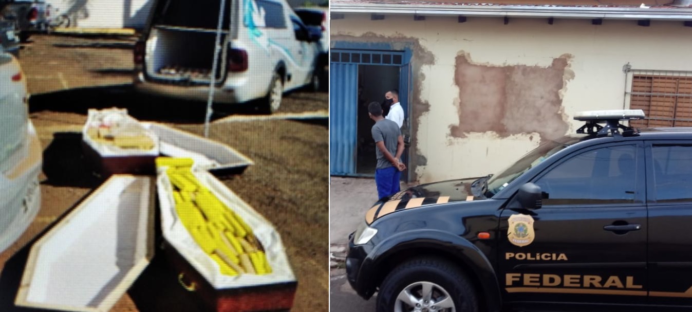 Polícia Federal encontra drogas dentro de caixões com 'vítimas de Covid-19'