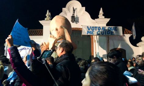Manifestação na Argentina sobre o aborto