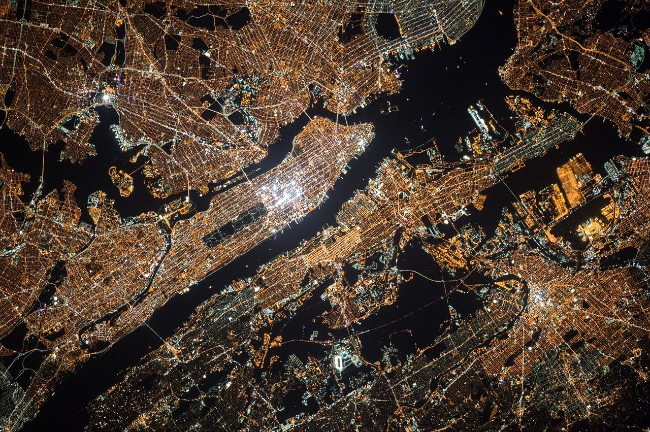 Vista aérea da cidade de Nova York