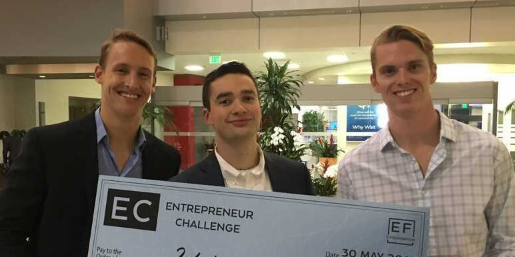 Linus Grasel, Max Topolsky e Nic Halverson 