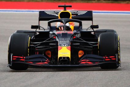 Carro do holandês Max Verstappen, da Red Bull Racing