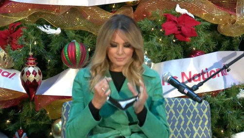 Melania Trump quebrou o protocolo do hospital e removeu a máscara