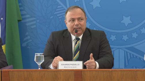 O ministro da Saúde, Eduardo Pazuello