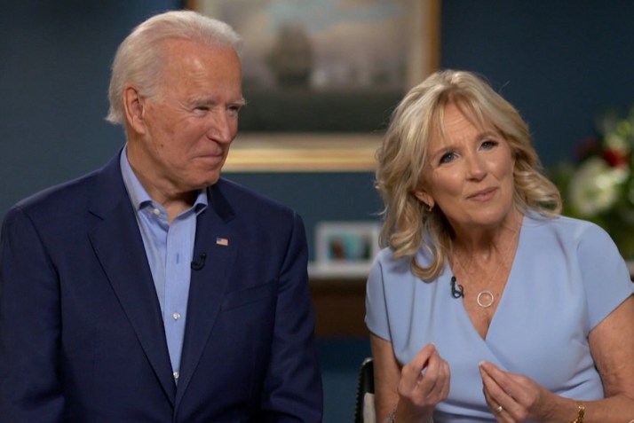 Joe Biden e Jill Biden / CBS/Spartina Productions/CNN Newsource