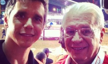 O ator Márcio Garcia com o pai, Carlos Alberto Machado Tavares