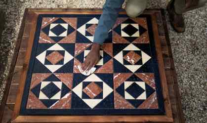 Piso recriado em Jerusalém