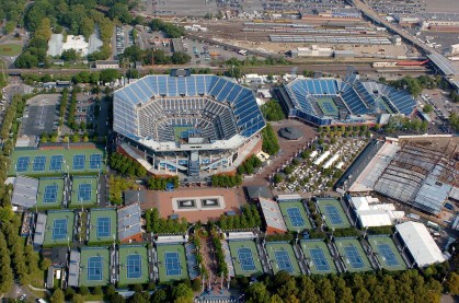 Complexo de quadras em NY que recebe o US Open de tênis