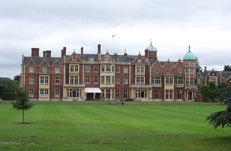 Vista da residência de Norfolk, Sandringham