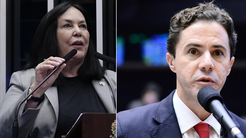 Senadora Rose de Freitas e senador Veneziano Vital do Rêgo 
