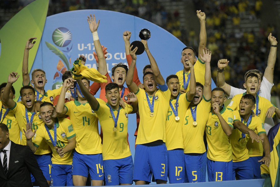 Brasil comemora o título do último Mundial Sub-17