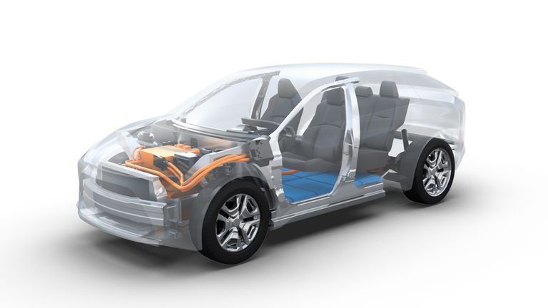 Modelo de carro elétrico da fabricante japonesa Toyota