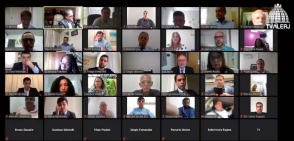 Em meio à pandemia do novo coronavírus, Alerj faz sessão por videoconferência