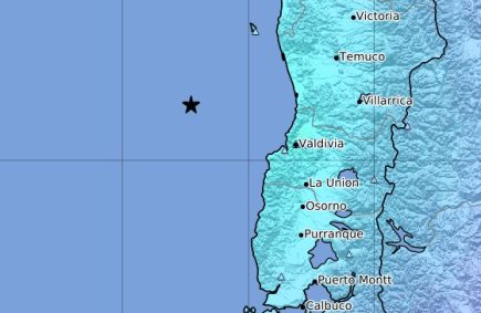 Área terromoto Chile