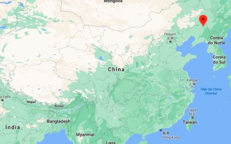 Localização da cidade de Kaiyuan, na província de Liaoning