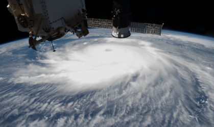 Uma das fotos tiradas pelos astronautas