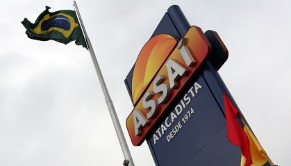 Logo do supermercado Assaí. Foto tirada em 11/01/2017