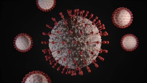 Ilustração em 3D mostra formato de partícula do novo coronavírus