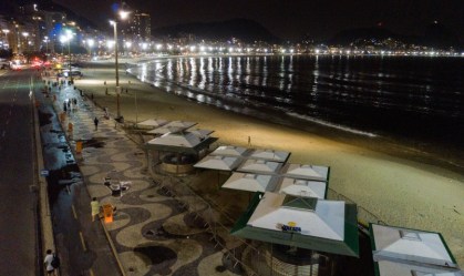 Sem festa de Réveillon, Rio de Janeiro recolhe 89% menos lixo em Copacabana