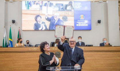 Rafael Greca é empossado para seu segundo mandato como prefeito de Curitiba (01.