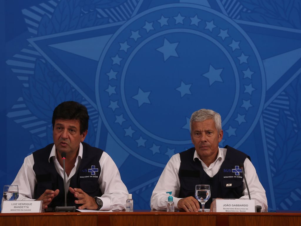 O ministro da Saúde, Luiz Henrique Mandetta