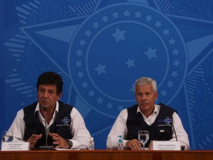 O ministro da Saúde, Luiz Henrique Mandetta