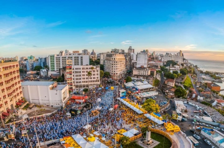 Multidão nas ruas de Salvador, capital da Bahia, durante Carnaval / Foto: Prefeitura de Salvador/ Divulgação