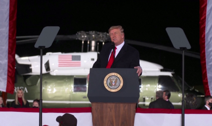 Na Geórgia, Trump disse esperar que Pence se manifeste a seu favor no Congresso