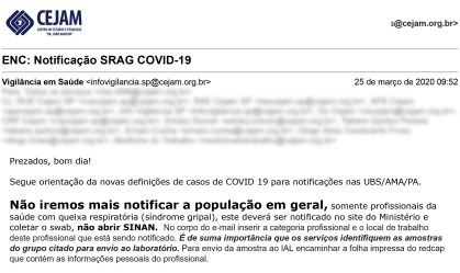 MP abre inquérito para apurar denúncia da CNN sobre subnotificação em São Paulo