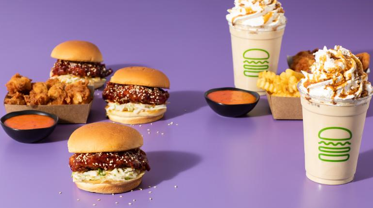 O novo sanduíche Fried Chick'n estilo coreano do Shake Shack 