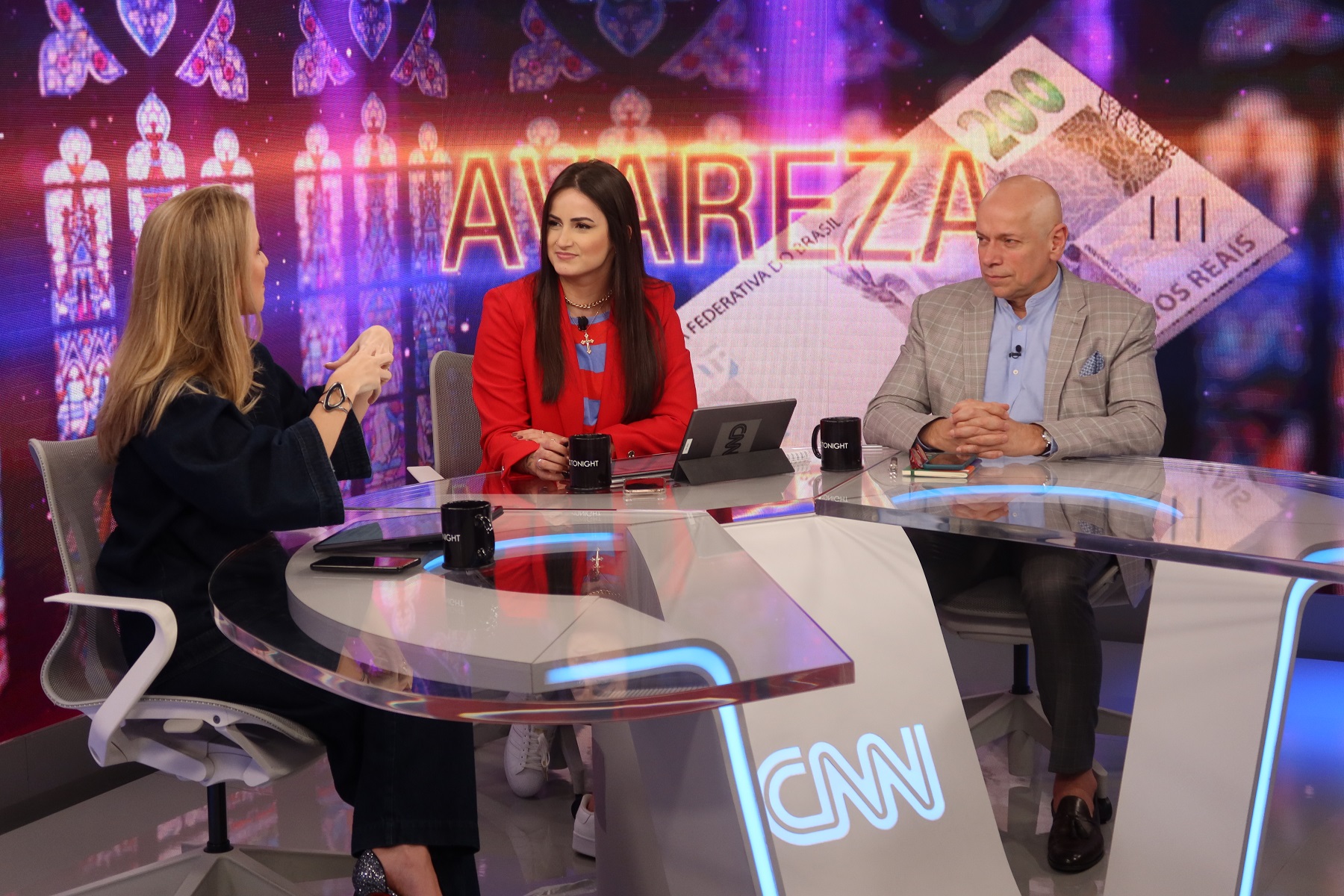 CNN Tonight, talk show apresentado por Mari Palma, Gabriela Prioli e Leandro Kar