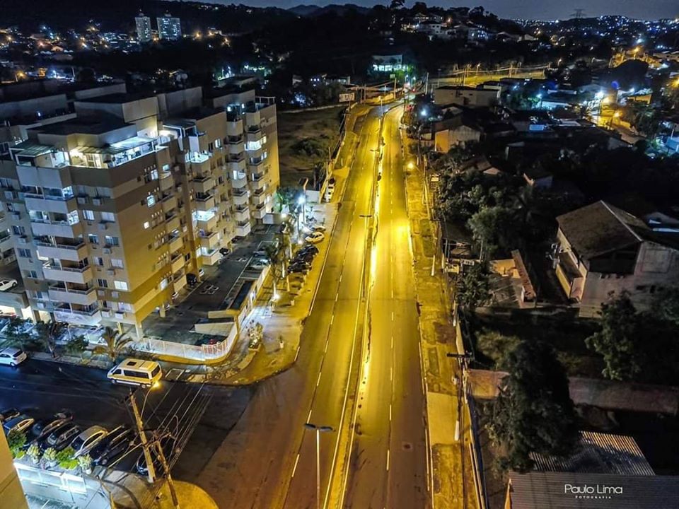 Ruas vazias em Niterói