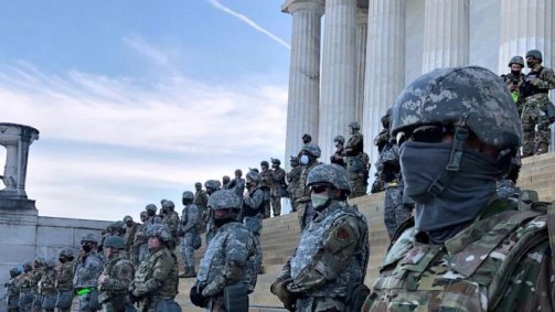 Polícia em protestos do BLM em Washington
