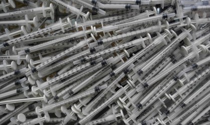 Seringas para aplicação de medicamentos e vacinas
