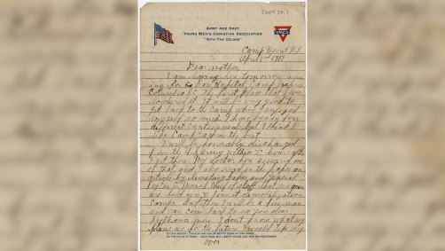 Carta de Charles Darby, que integrou a 81ª Divisão do Exército dos EUA