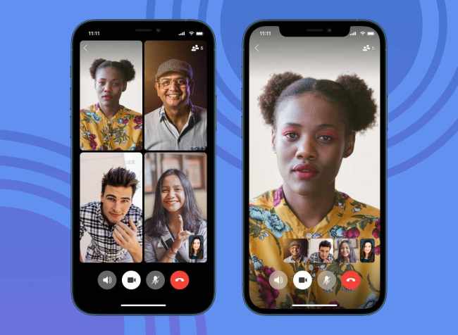 Chamada de vídeo em aplicativo de mensagens Signal Foto: Divulgação/Signal