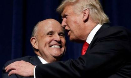 Donald Trump e seu advogado Rudolph Giuliani