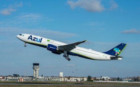 O Airbus A330neo da Azul