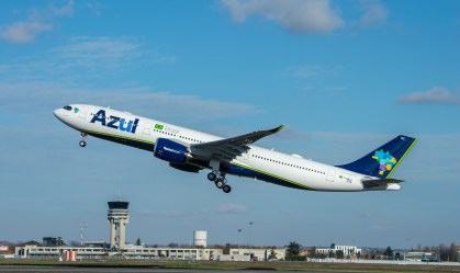 O Airbus A330neo da Azul