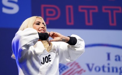 Lady Gaga em campanha por Biden