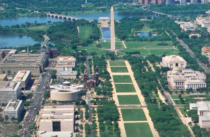 Área do National Mall (Passeio Nacional) em Washington