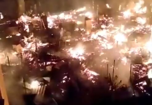 Incêndio em Santa Cruz, no Rio de Janeiro
