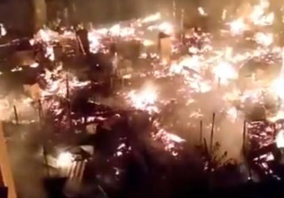 Incêndio em Santa Cruz, no Rio de Janeiro