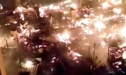 Incêndio em Santa Cruz, no Rio de Janeiro