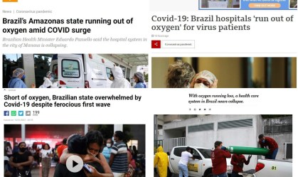 Imprensa mundial repercute colapso do sistema de saúde em Manaus