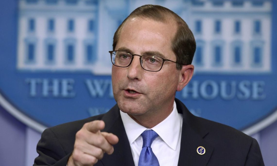 O secretário de Saúde dos EUA, Alex Azar