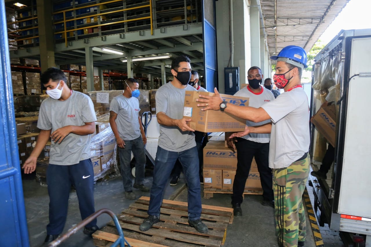 Distribuição de seringas e agulhas